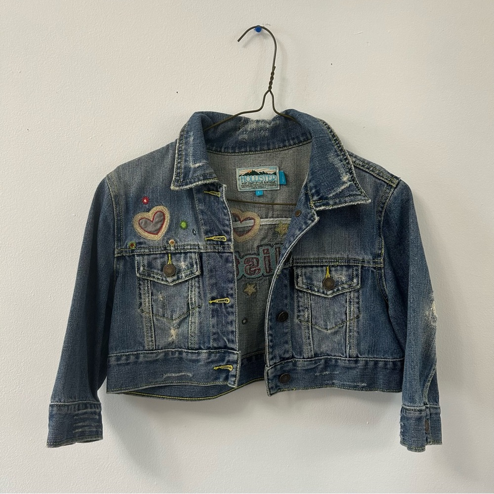 Hollister Cropped Denim Jacket